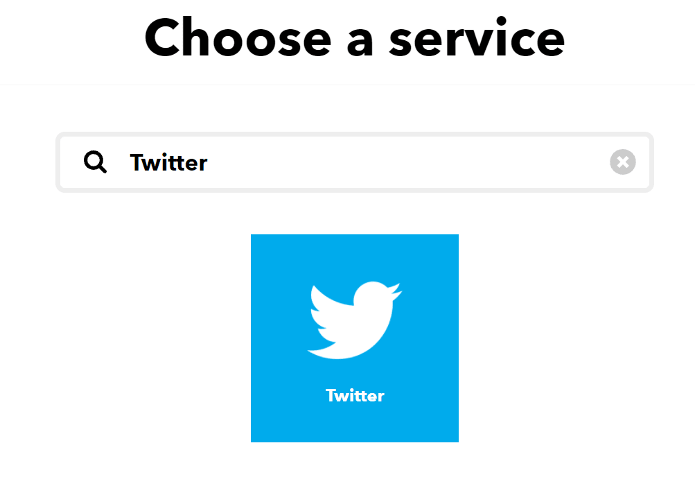 Discord Twitter Webhook - Choosing Twitter Service